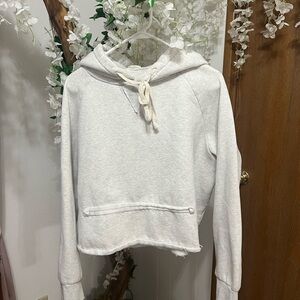POL Cream Cropped Hoodie Sweater 🤎